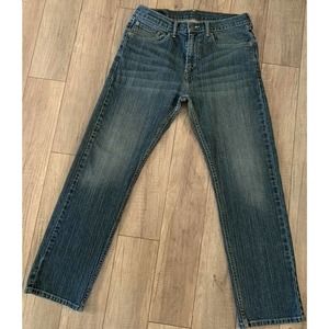 Levi's Men's 505 Regular Straight Leg Medium Wash Denim Jeans Pant Stretch 32x30